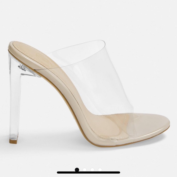 Missguided Shoes - Clear mule heel